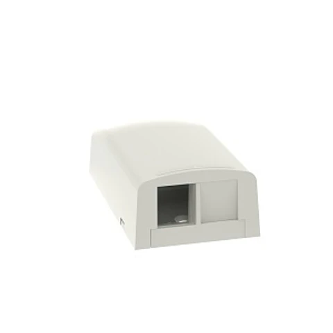 NK2BXIWA NETKEY Caja de Montaje Superficial de 2 Puertos, Color Blanco Off