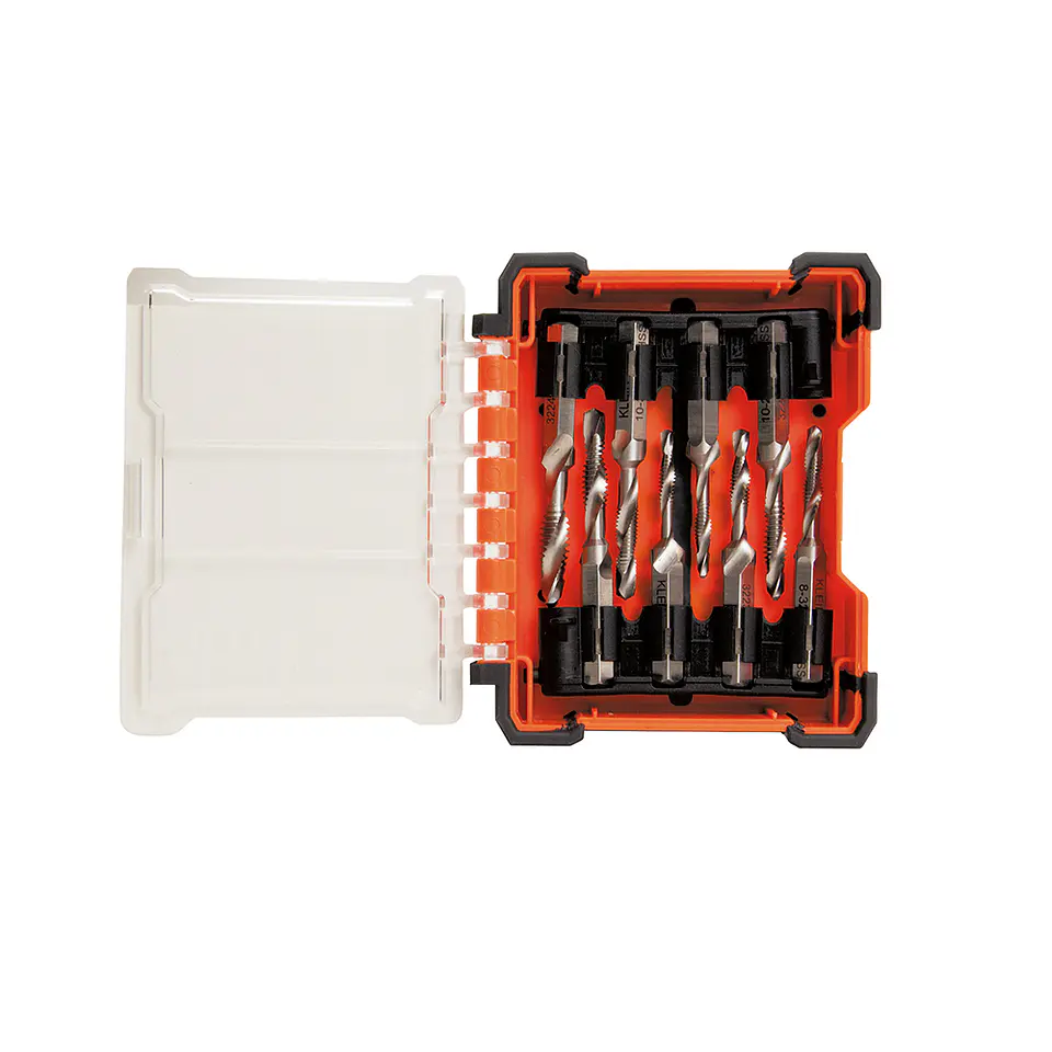 32217 KLEIN TOOLS Juego de herramienta de perforación y roscado, 8 piezas 1