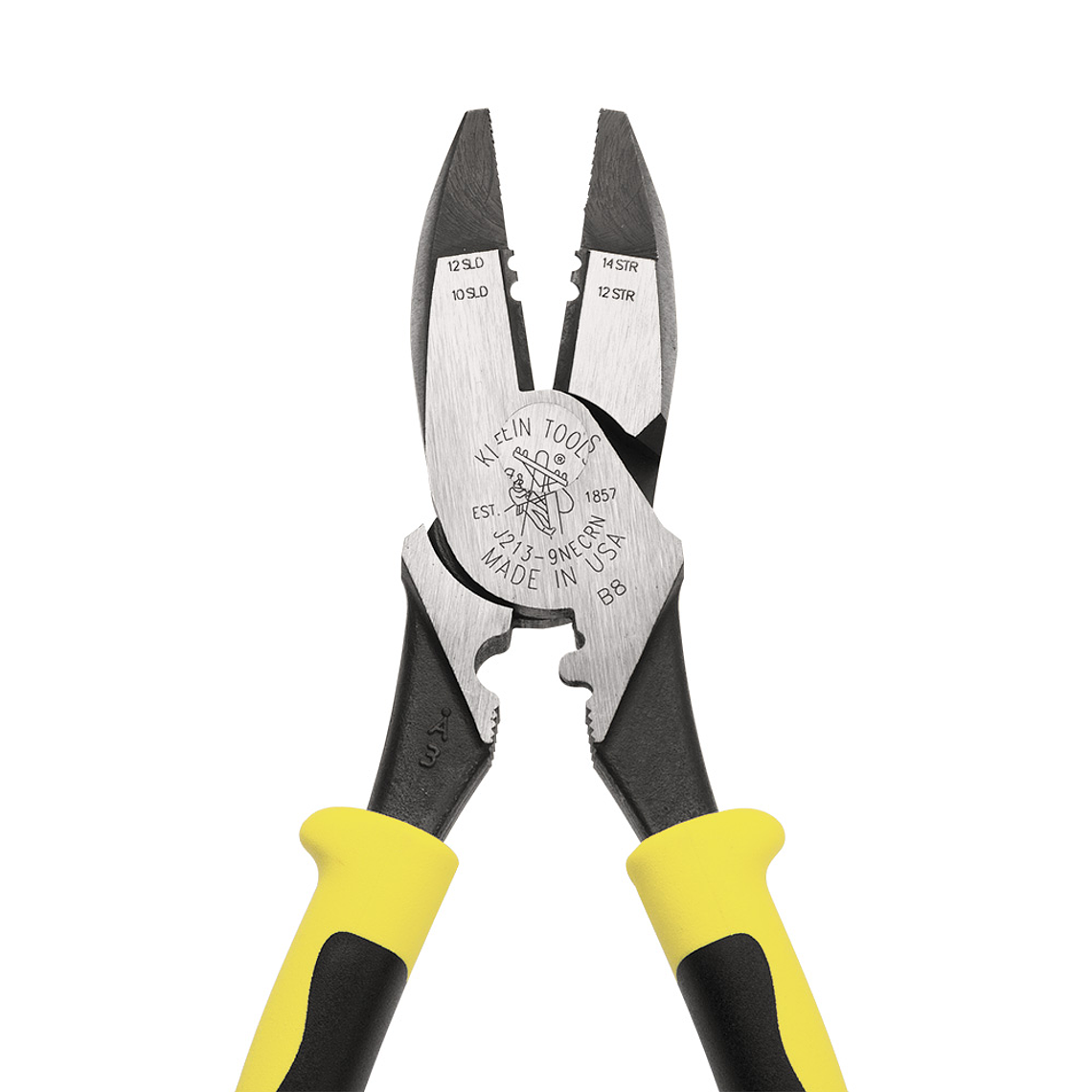 J213-9NECRN KLEIN TOOLS Alicates de corte lateral con pelacables/crimpadora 1