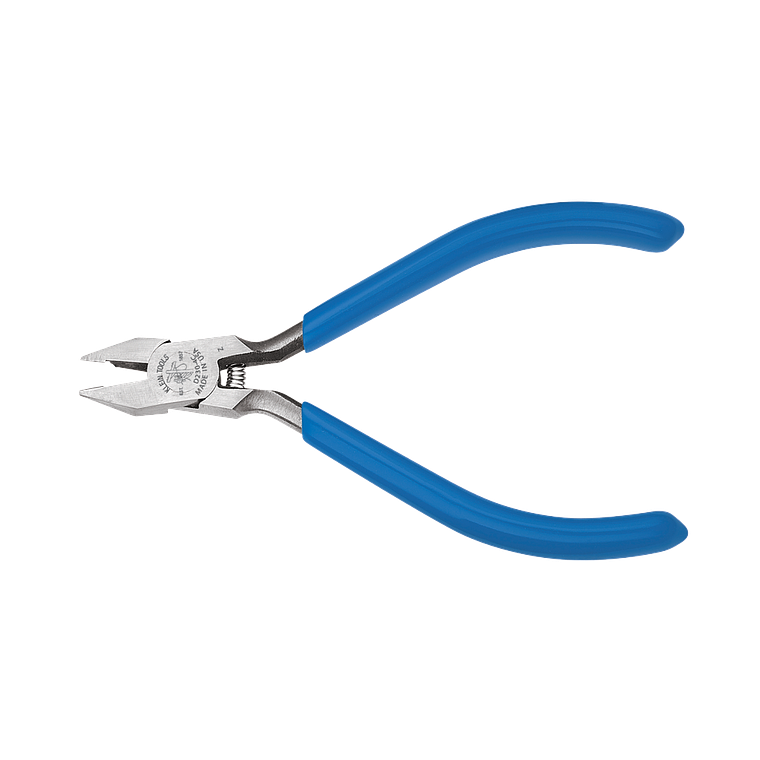 D230-4C KLEIN TOOLS Pinzas de corte diagonales, cortador de alambre de cinta de níquel para electrónica, 4 pulgadas 1