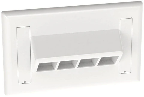 NK4HSFWHY NETKEY Placa frontal horizontal inclinada de 4 puertos