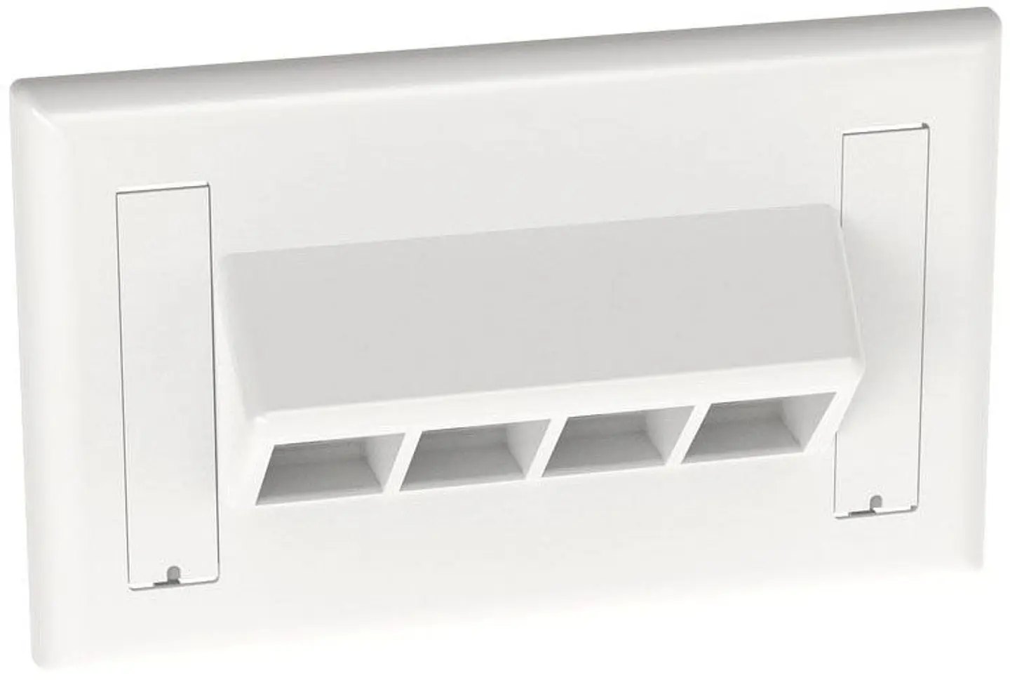 NK4HSFWHY NETKEY Placa frontal horizontal inclinada de 4 puertos 1