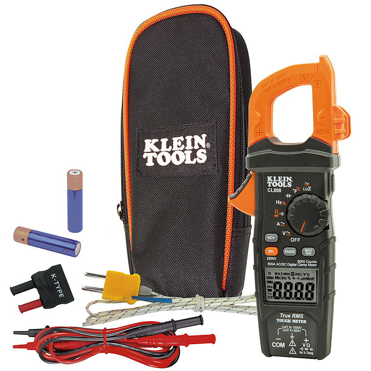 CL800 KLEIN TOOLS Multímetro digital de pinza True-RMS AC/DC 1