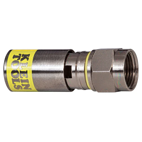 VDV812-612 KLEIN TOOLS Conectores F de compresión universales RG6/6Q, paquete de 50