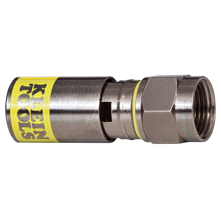 VDV812-612 KLEIN TOOLS Conectores F de compresión universales RG6/6Q, paquete de 50 1