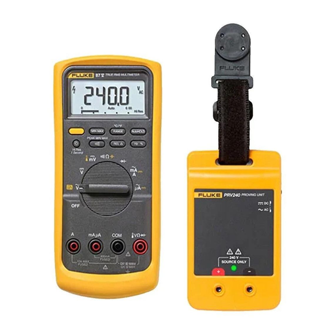 FLUKE87V/PRV240 FLUKE Multímetro industrial con kit de unidad de verificación PRV240 1
