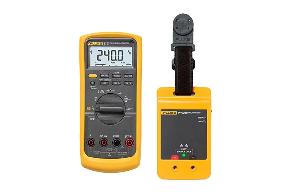 FLUKE87V/PRV240 FLUKE Multímetro industrial con kit de unidad de verificación PRV240 1