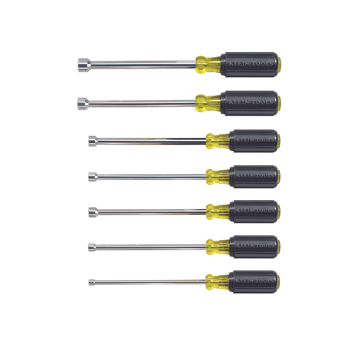 647 KLEIN TOOLS Juego de destornilladores de tuercas con ejes de 6 pulgadas, 7 piezas 1