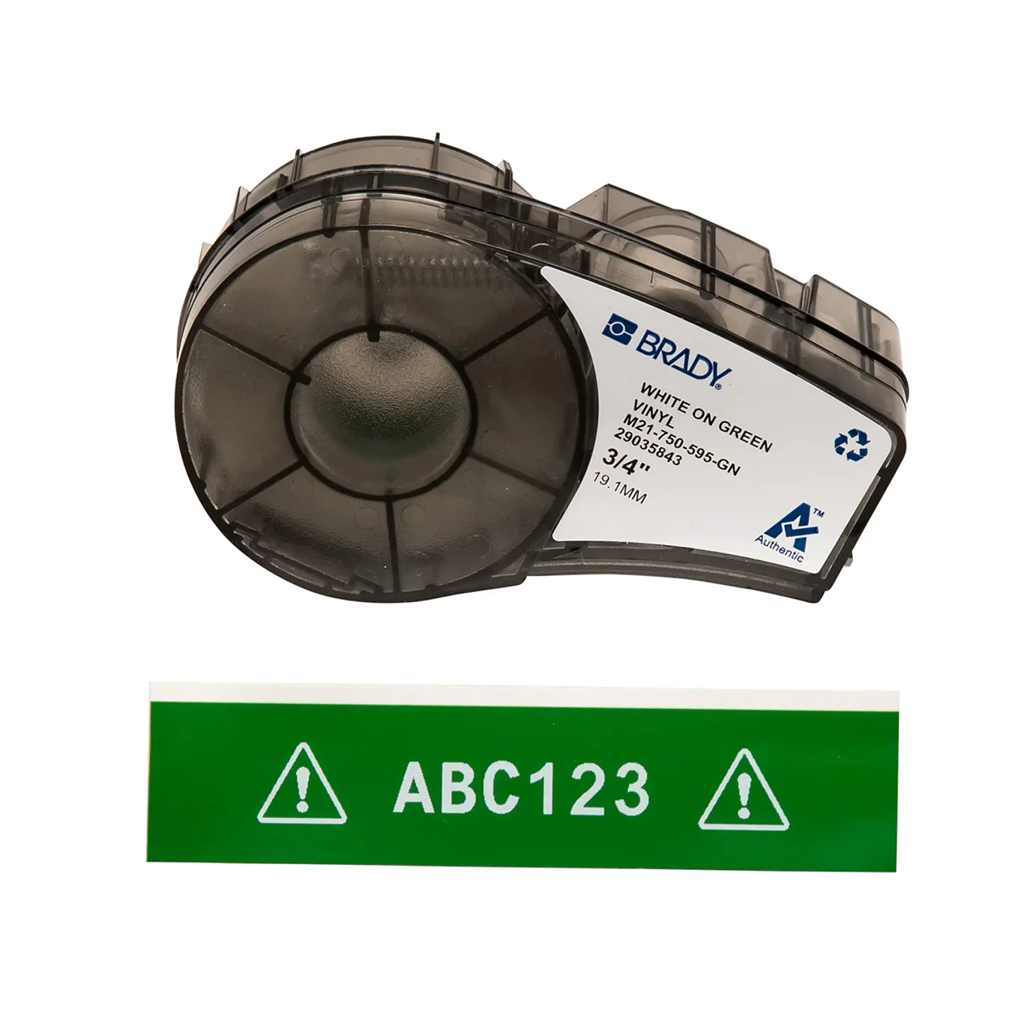 M21-750-595-GN BRADY Cartucho de etiqueta de vinilo 1