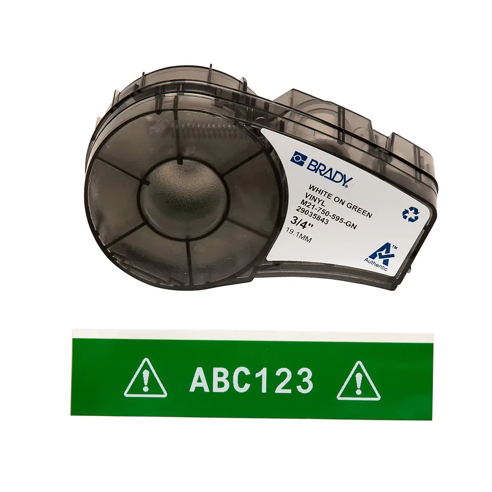 M21-750-595-GN BRADY Cartucho de etiqueta de vinilo 1
