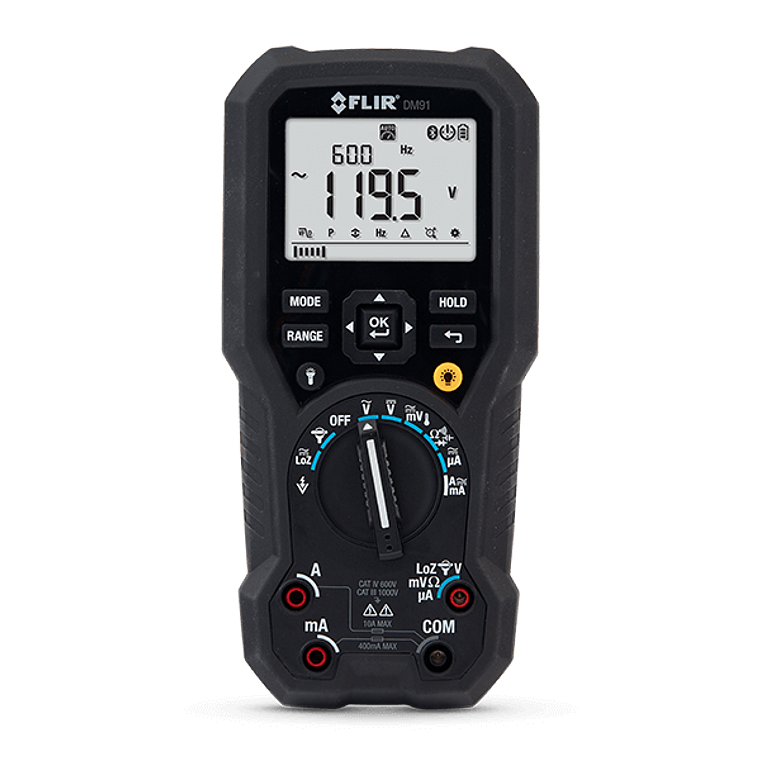 FLIR-DM91 FLIR Multímetro digital TRMS industrial con registro de datos (inalámbrico) 1