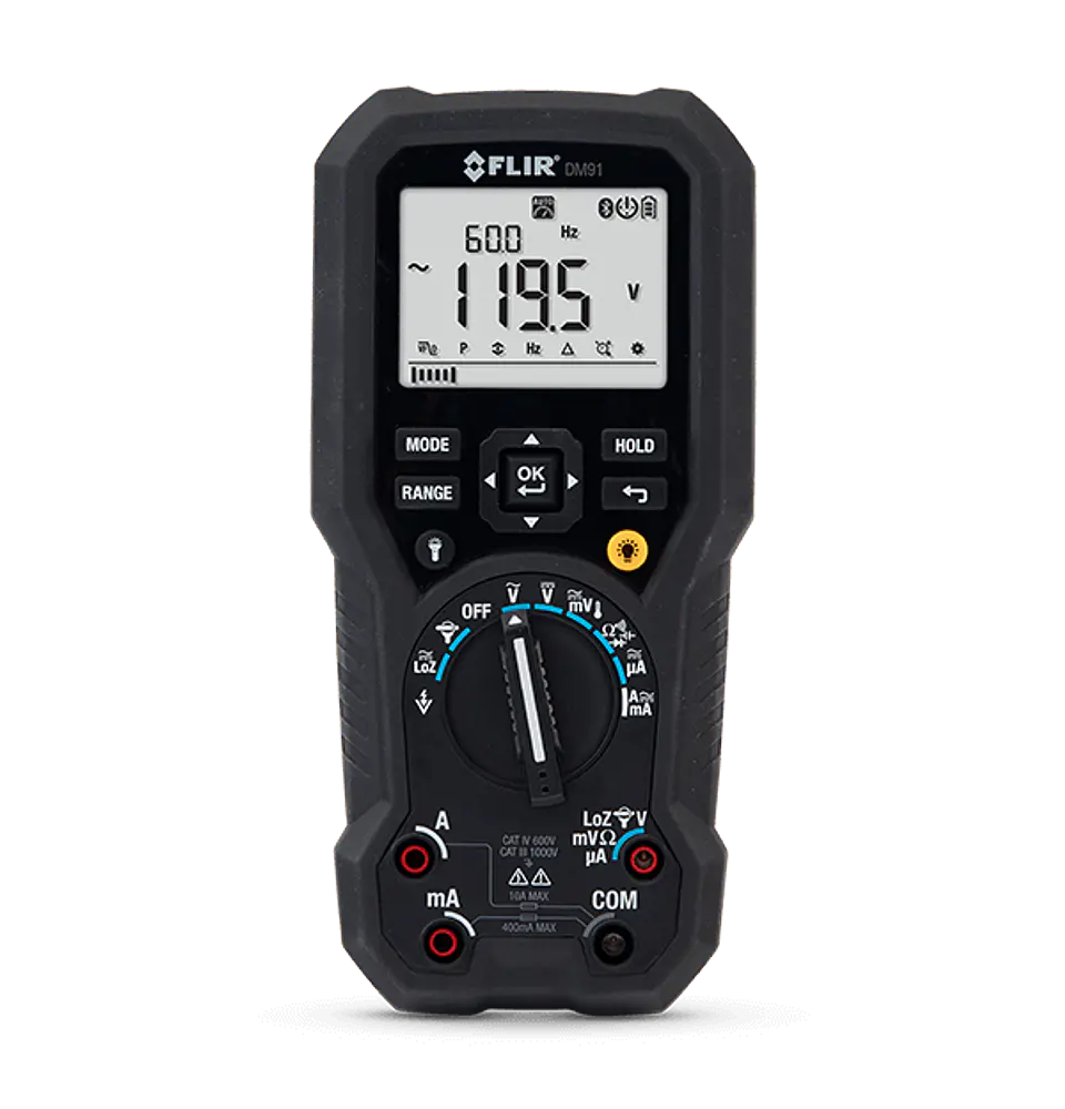 FLIR-DM91 FLIR Multímetro digital TRMS industrial con registro de datos (inalámbrico) 1