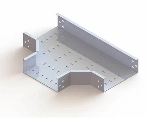 BTicino MTH24248FSP Tee Horizontal 24x24x8 Fondo Sólido Perforado