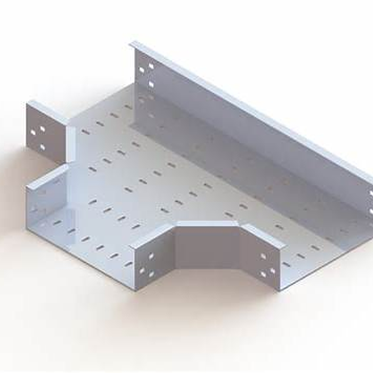 BTicino MTH24248FSP Tee Horizontal 24x24x8 Fondo Sólido Perforado 1