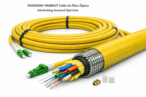 FOGRX06Y PANDUIT Cable de fibra óptica interlocking armored Opti-Core