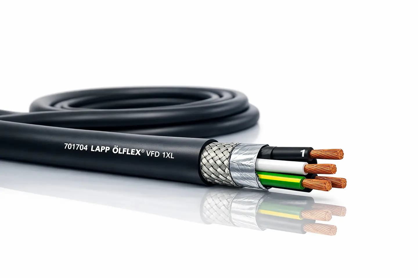 701704 LAPP Cable multiconductores ÖLFLEX® VFD 1XL, apantallado, 4 conductores 1