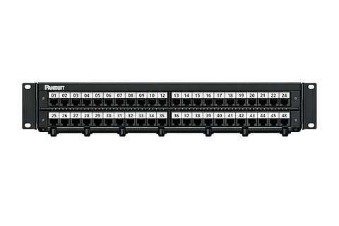 CPP48WBLY PANDUIT Panel de parcheo modular Mini-Com de 48 puertos con placas de cara