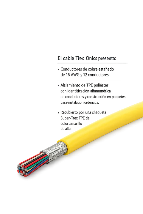 6271616 TPCW Cable de control de diámetro reducido Trex-Onics
