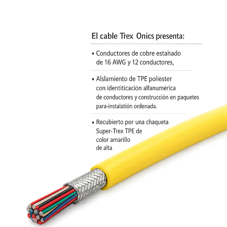 6271616 TPCW Cable de control de diámetro reducido Trex-Onics 1