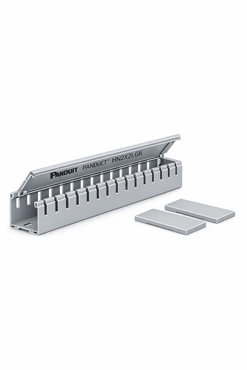 HN2X2LG6 PANDUIT Conducto de cableado tipo Panduct HN con tapa articulada