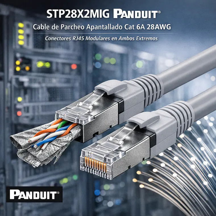 STP28X2MIG PANDUIT Cable de parcheo apantallado Cat 6A 28AWG 1