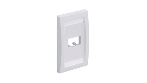 CFPE2WHY PANDUIT Mini-Com cara de pared de 2 puertos de tamaño estándar