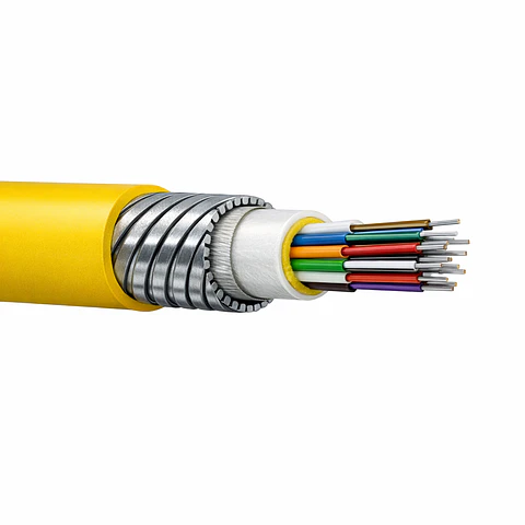 FSGR912Y PANDUIT Cable de Fibra Óptica Armado para Uso Interior y Exterior