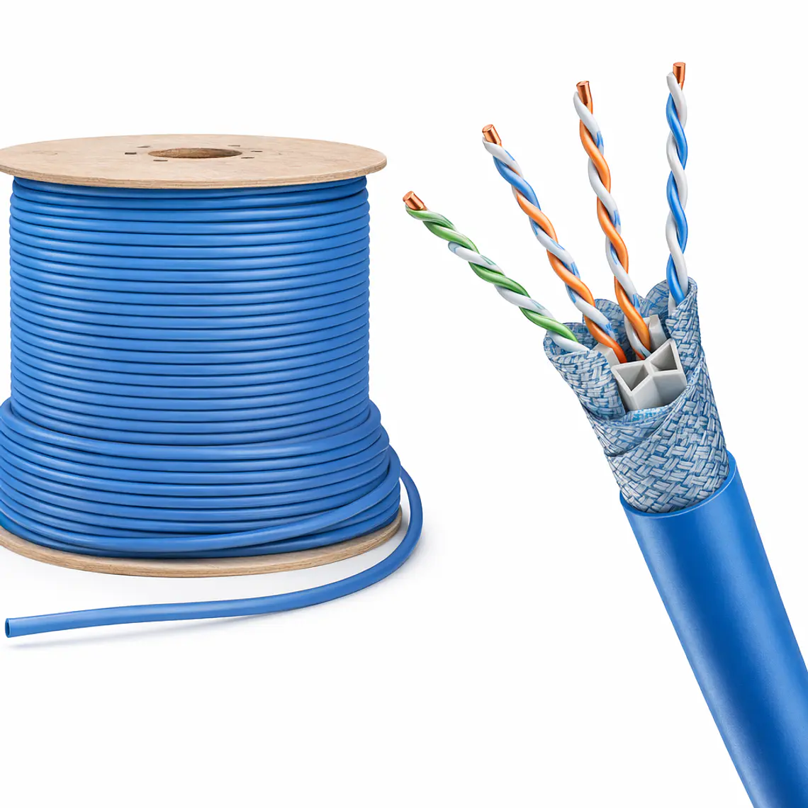 PUP6AHD04IGG PANDUIT Cable de cobre U/UTP Plenum Categoría 6A 1