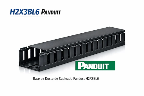 H2X3BL6 PANDUIT Base de Ducto de Cableado Panduct H2X3BL6