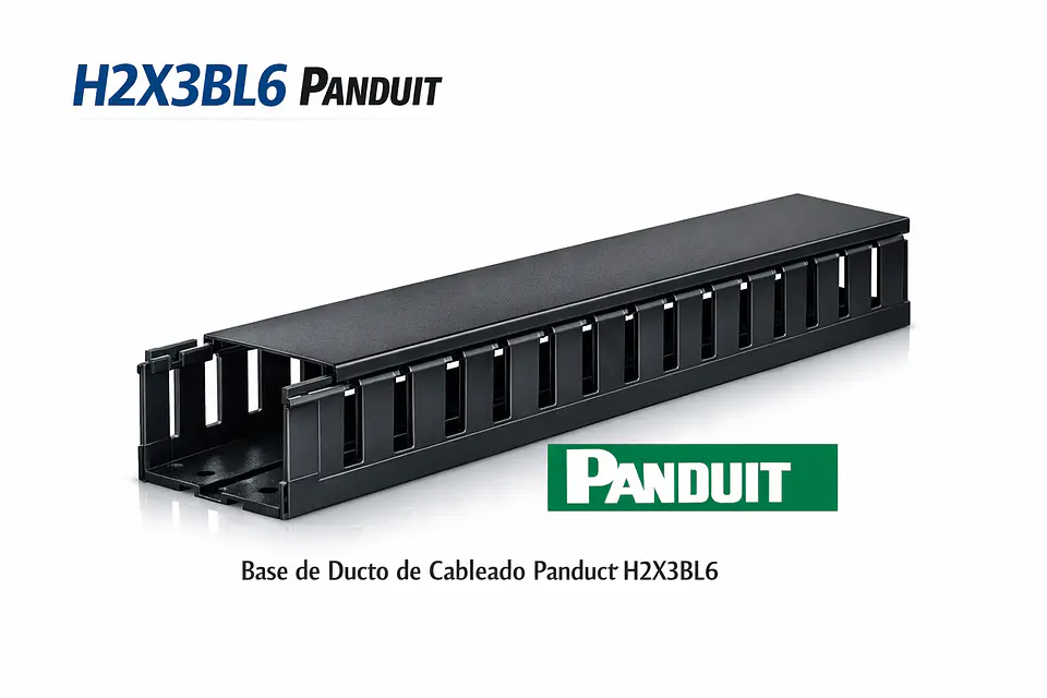 H2X3BL6 PANDUIT Base de Ducto de Cableado Panduct H2X3BL6 1