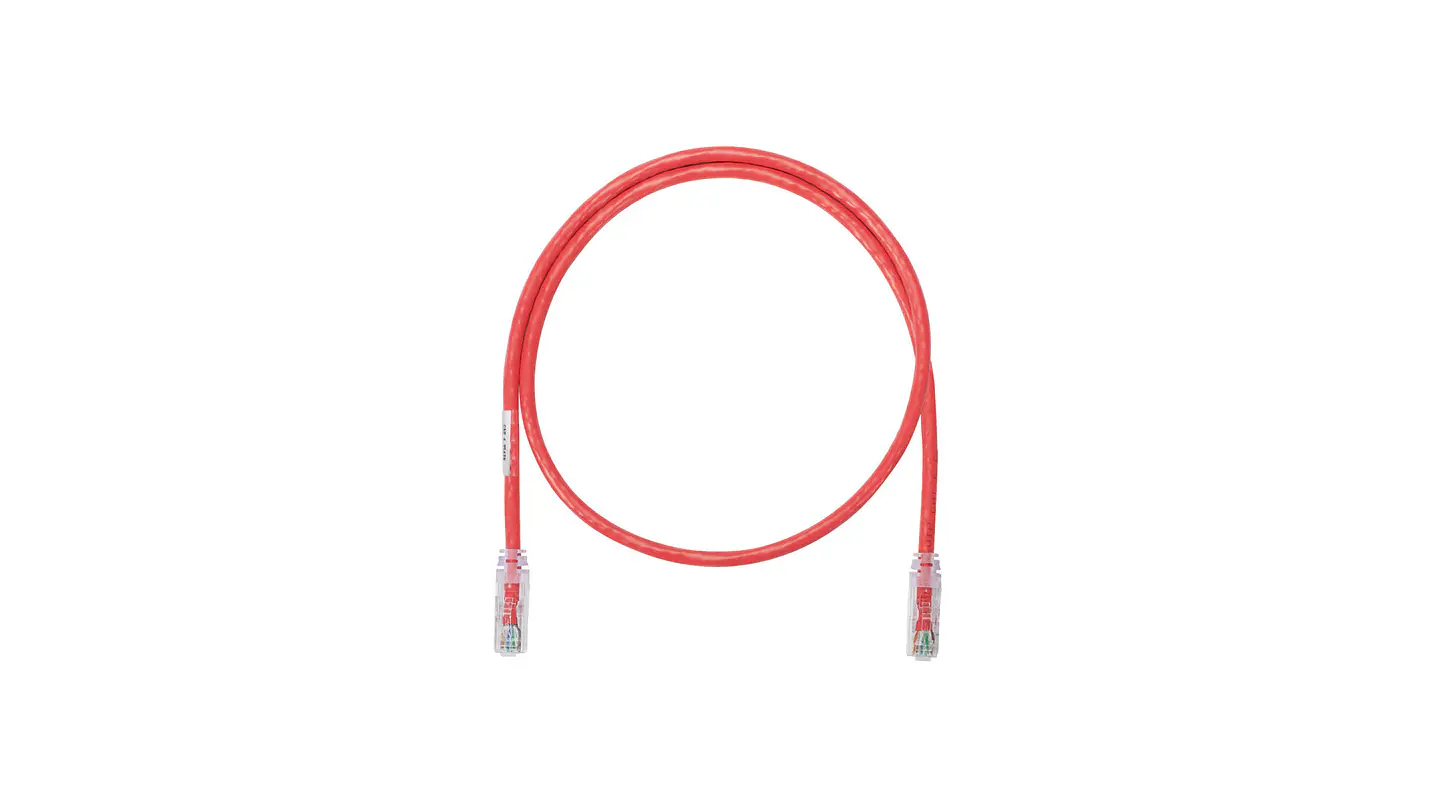 NK6PC10RDY NETKEY Cable de parche de cobre, Categoría 6, rojo UTP, 10 pies 1