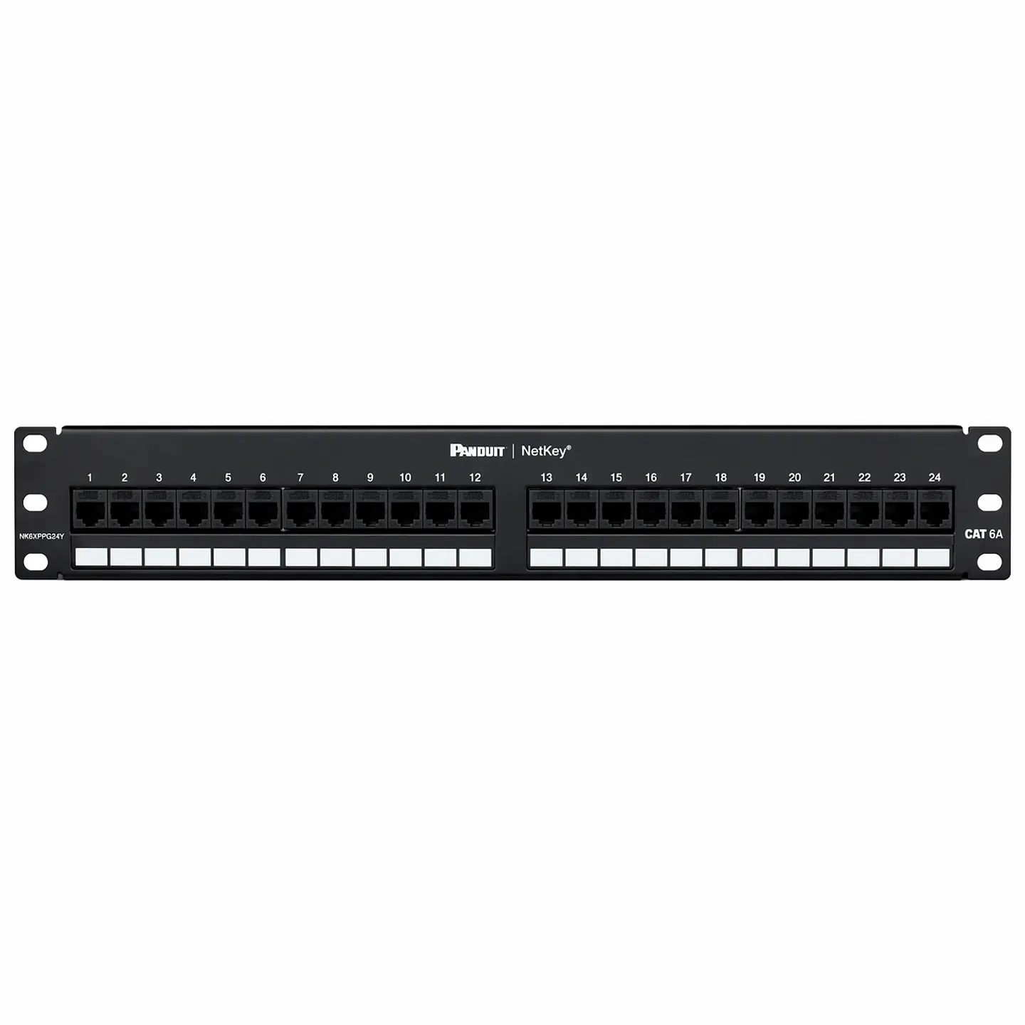 NK6XPPG24Y NETKEY Panel de parcheo plano Categoría 6A de 24 puertos 1