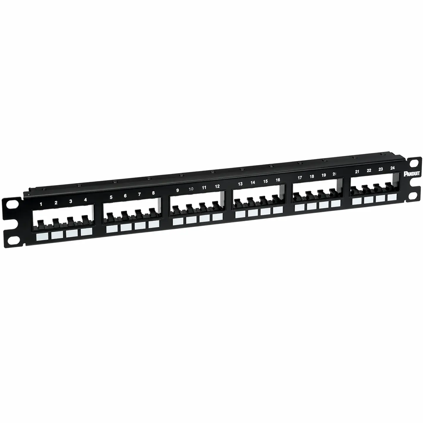 CPP24FMWBLY PANDUIT Panel de parcheo modular de montaje empotrado de 24 puertos 1