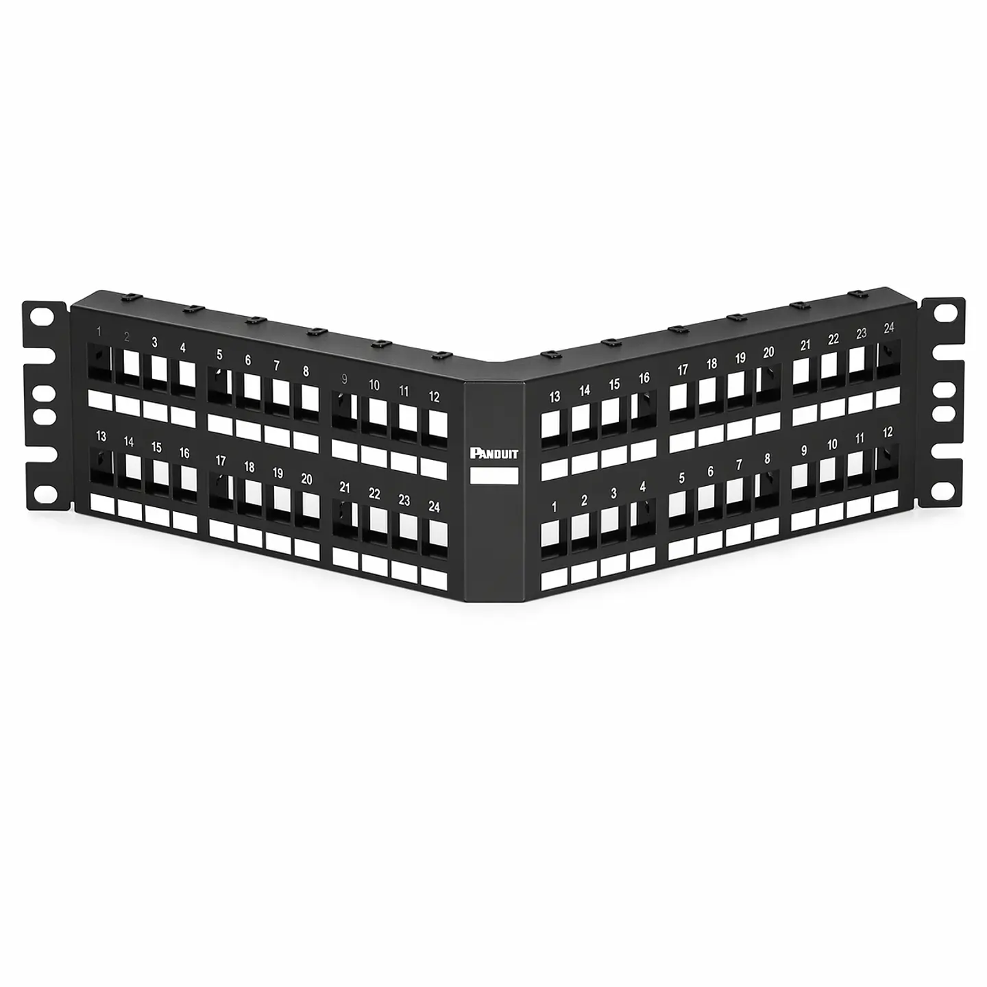 NKPPA48FMY NETKEY Panel de parche modular en ángulo de 48 puertos 1