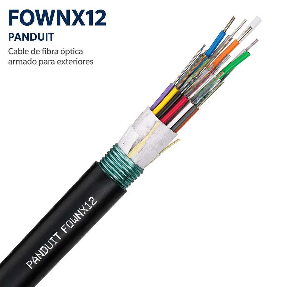 FOWNX12 PANDUIT Cable de fibra óptica armado para exteriores 1