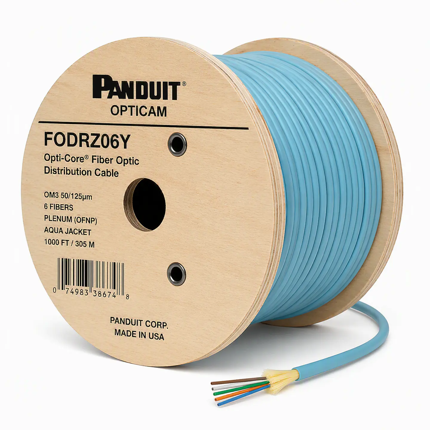 FODRZ06Y PANDUIT Cable de distribución de fibra óptica Opti-Core 1