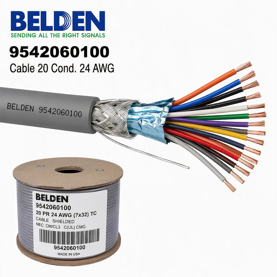 BELDEN - 9542060100 - Cable 20 cond. 24 AWG 1