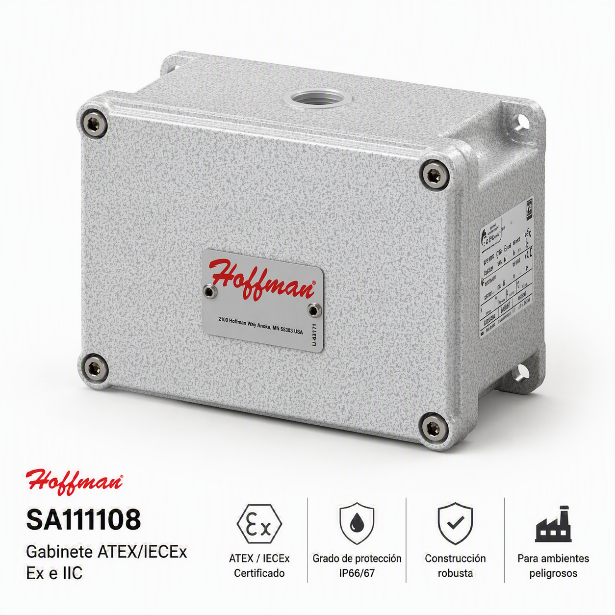 HOFFMAN - SA111108 Gabinete ATEX/IECEx Ex e IIC Hoffman SA111108