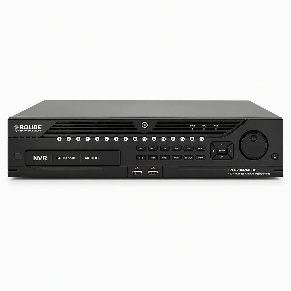 BOLIDE - BN-NVR64NXPOE NVR 64 Canales 4K H.265 POE Integrado | BOLIDE 1