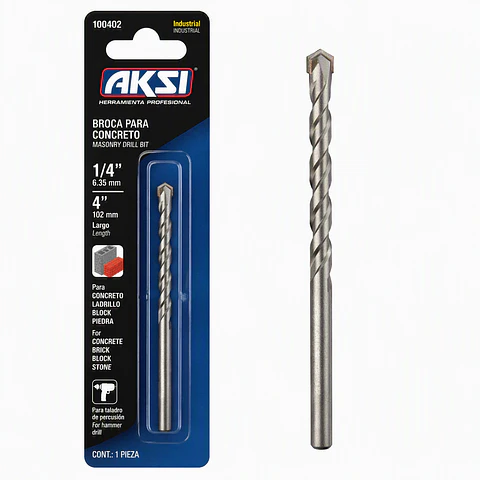 AKSI - Broca concreto AKSI 1/4" x 4"  Industrial