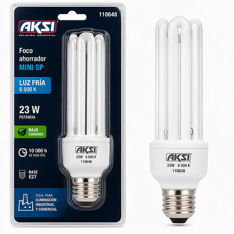 AKSI - 110648 Foco Mini SP 23W 10,000 hrs Luz Fría | AKSI
