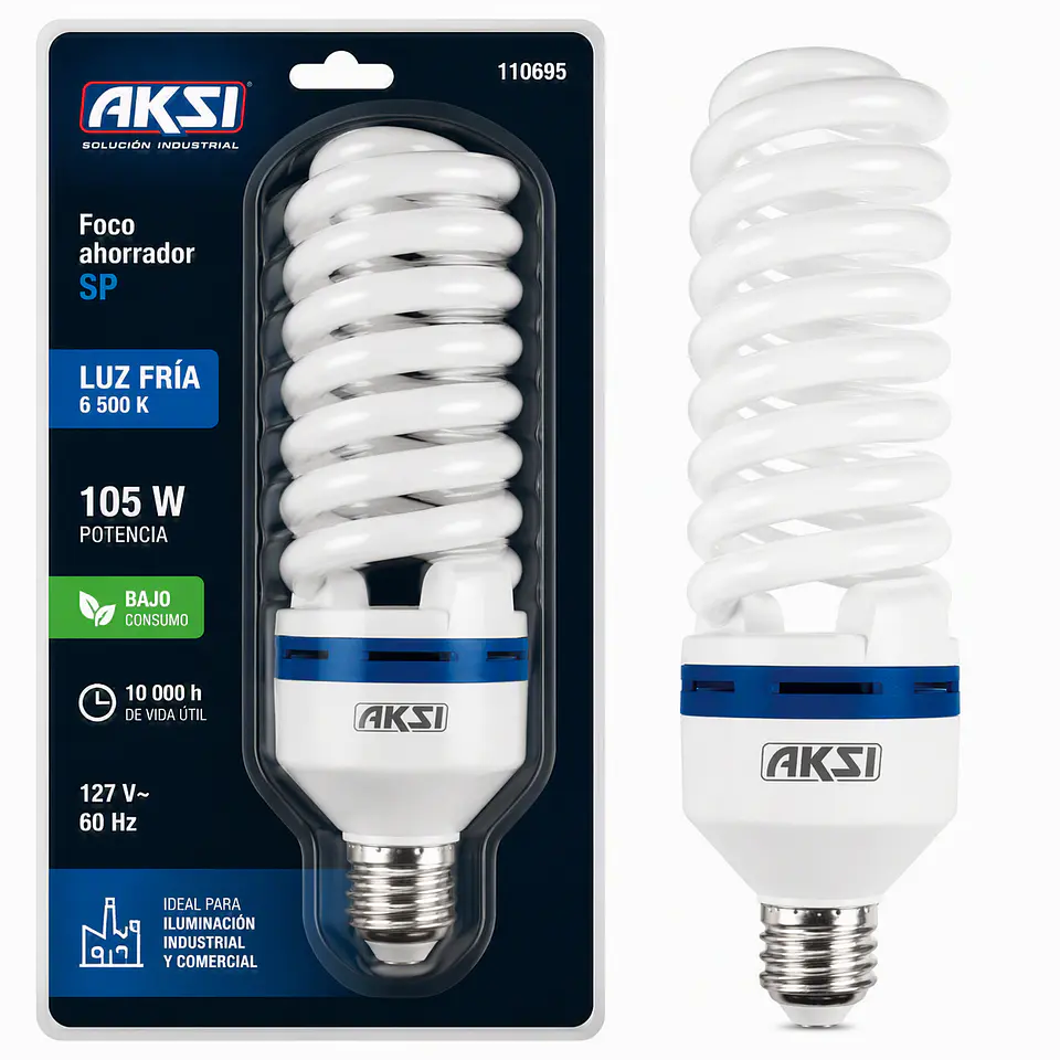 AKSI - 110695 Foco SP 105W 127V Luz Fría 10,000h | AKSI 1