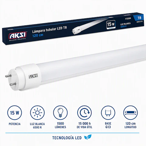 AKSI - 115284 Lámpara LED T8 1200mm 15W | AKSI