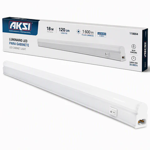 AKSI - 118004 Luminario LED 18W 120cm Gabinete AKSI