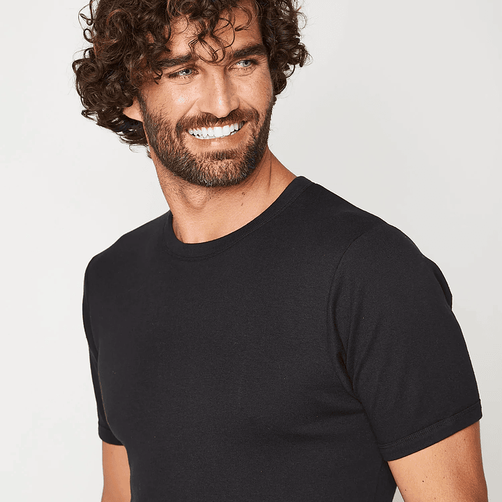 POLO MANGA CORTA NEGRO 1