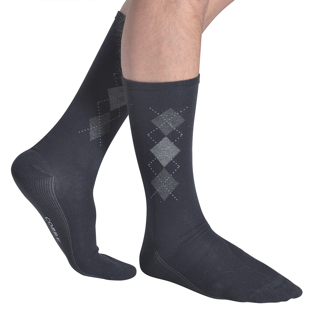 CALCETÍN COBRE PACK 2 NEGRO 3