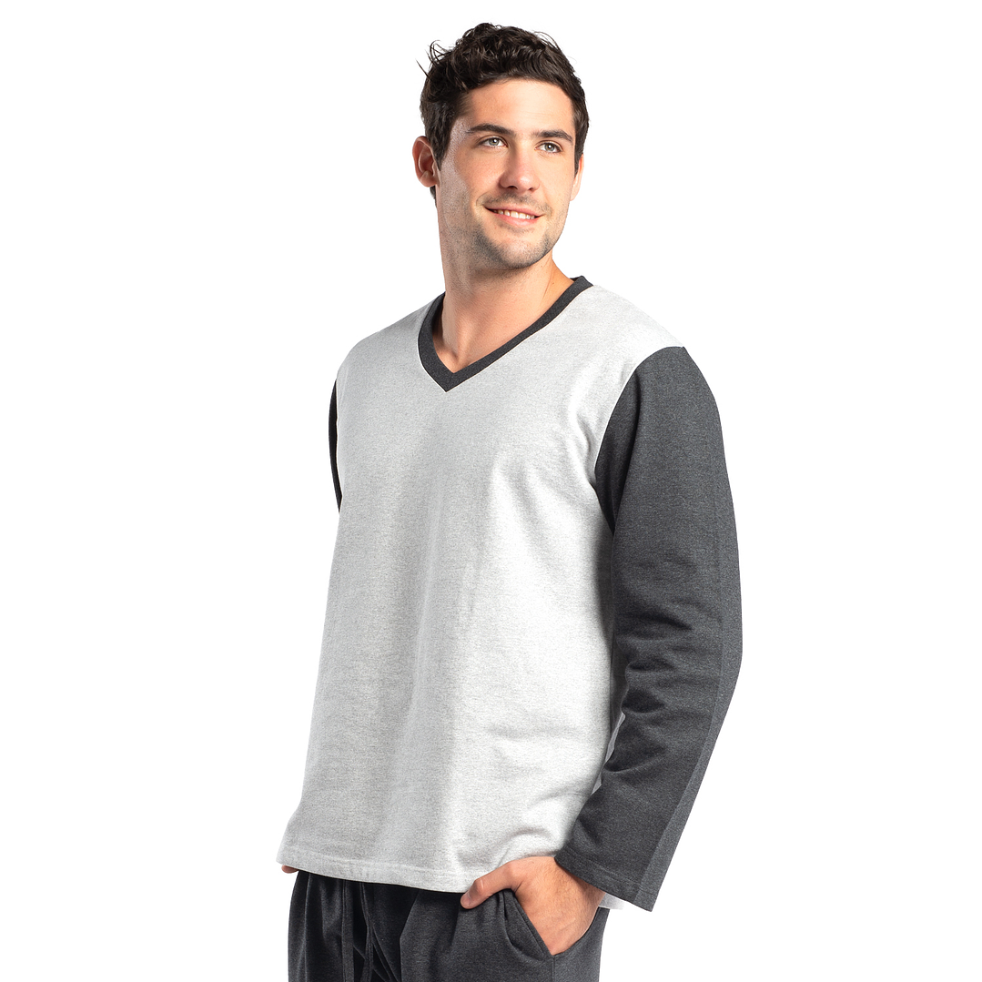 PIJAMA ALGODÓN GRIS MARENGO 3