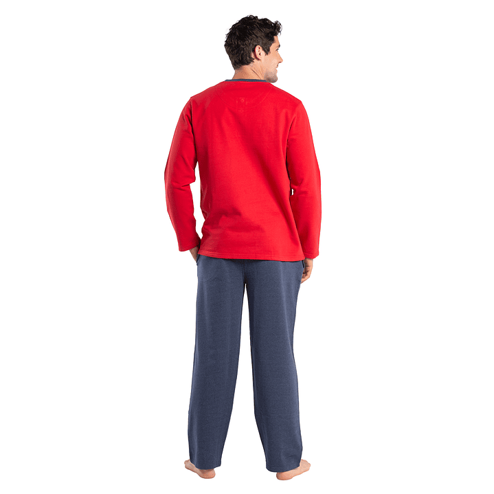 PIJAMA ALGODÓN ROJO 2