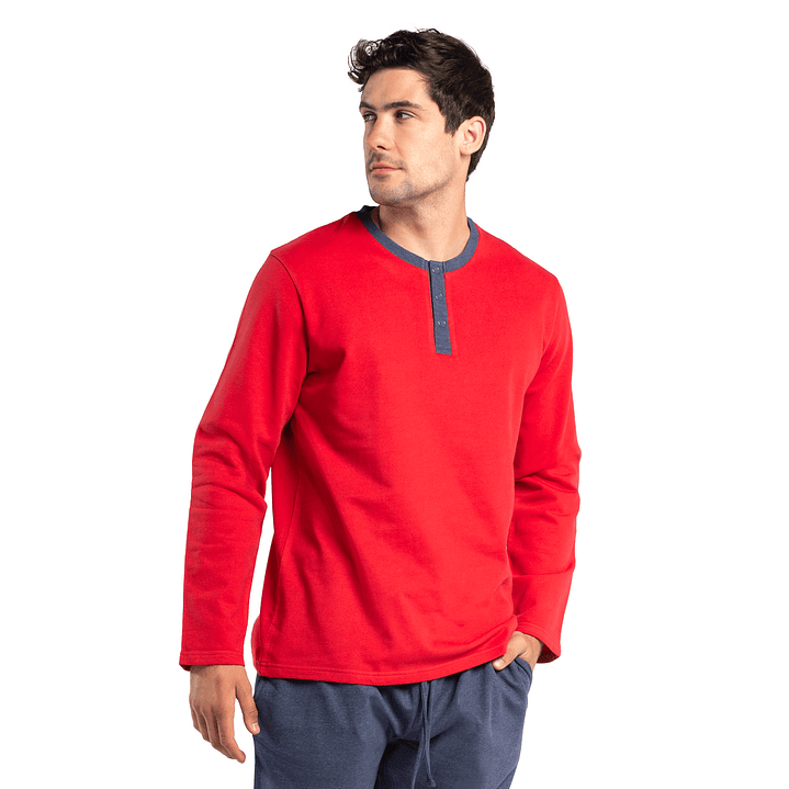 PIJAMA ALGODÓN ROJO 3