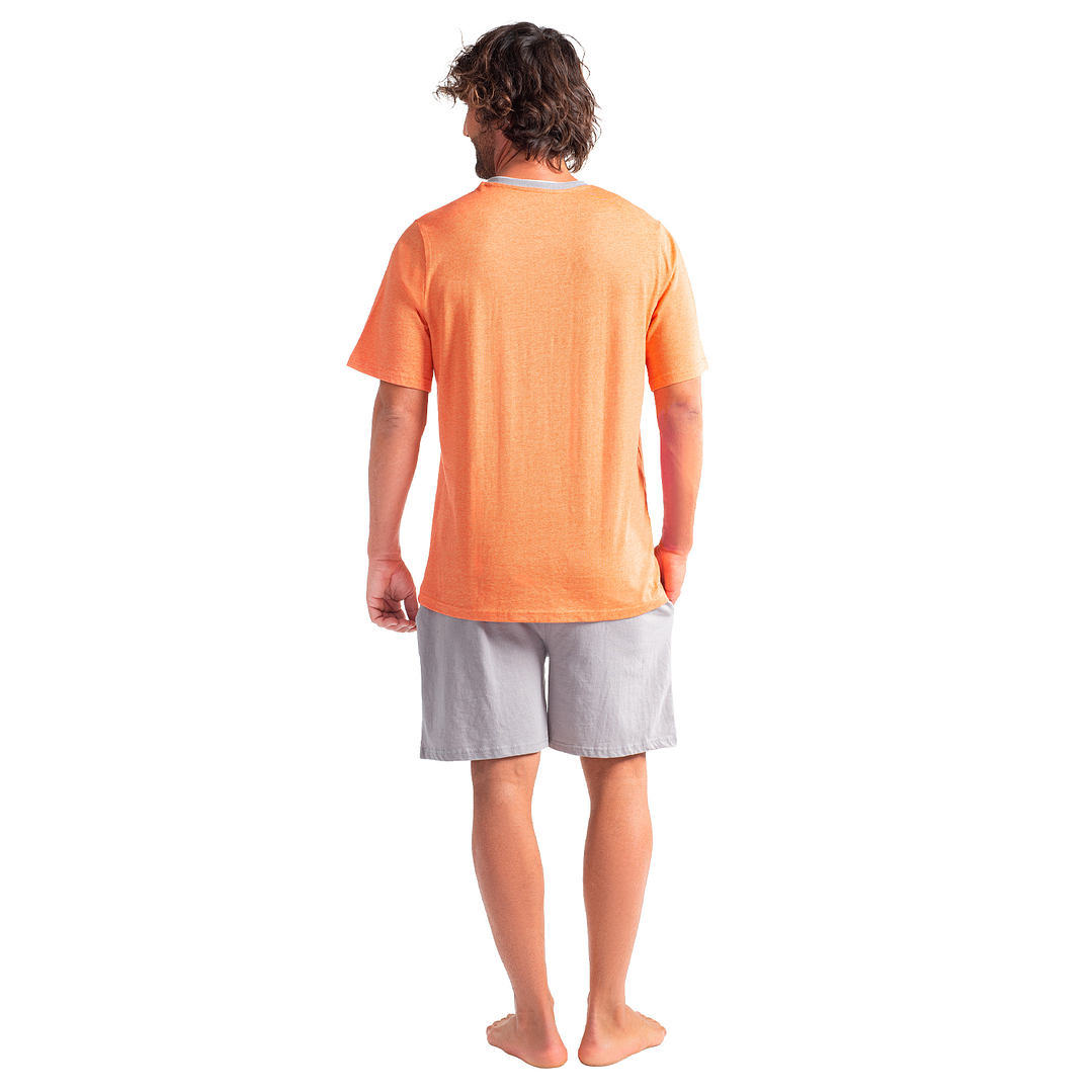 PIJAMA CORTO DISEÑO TEJIDO ALGODÓN 3